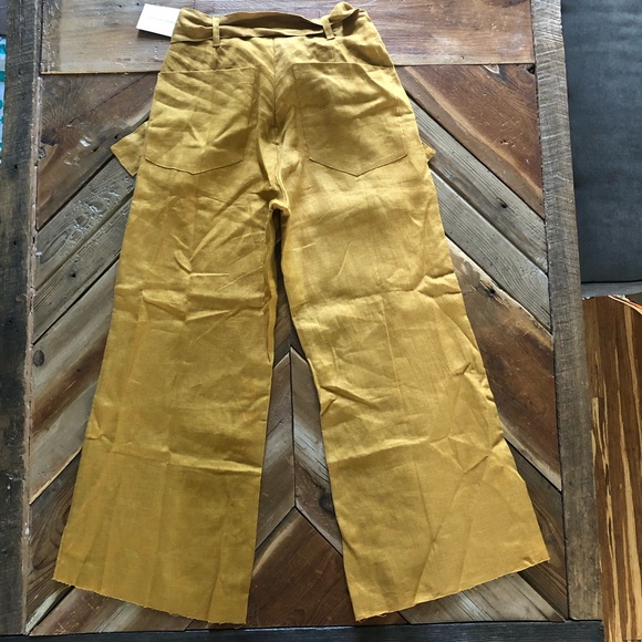 Faithfull the Brand Messina Pants NWT Marigold - Picture 7 of 8